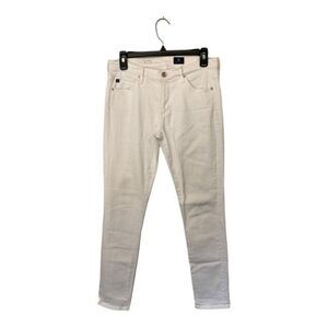 Adriano Goldschmied | The Prima Mid Rise Cigarette White Skinny Jeans 27R